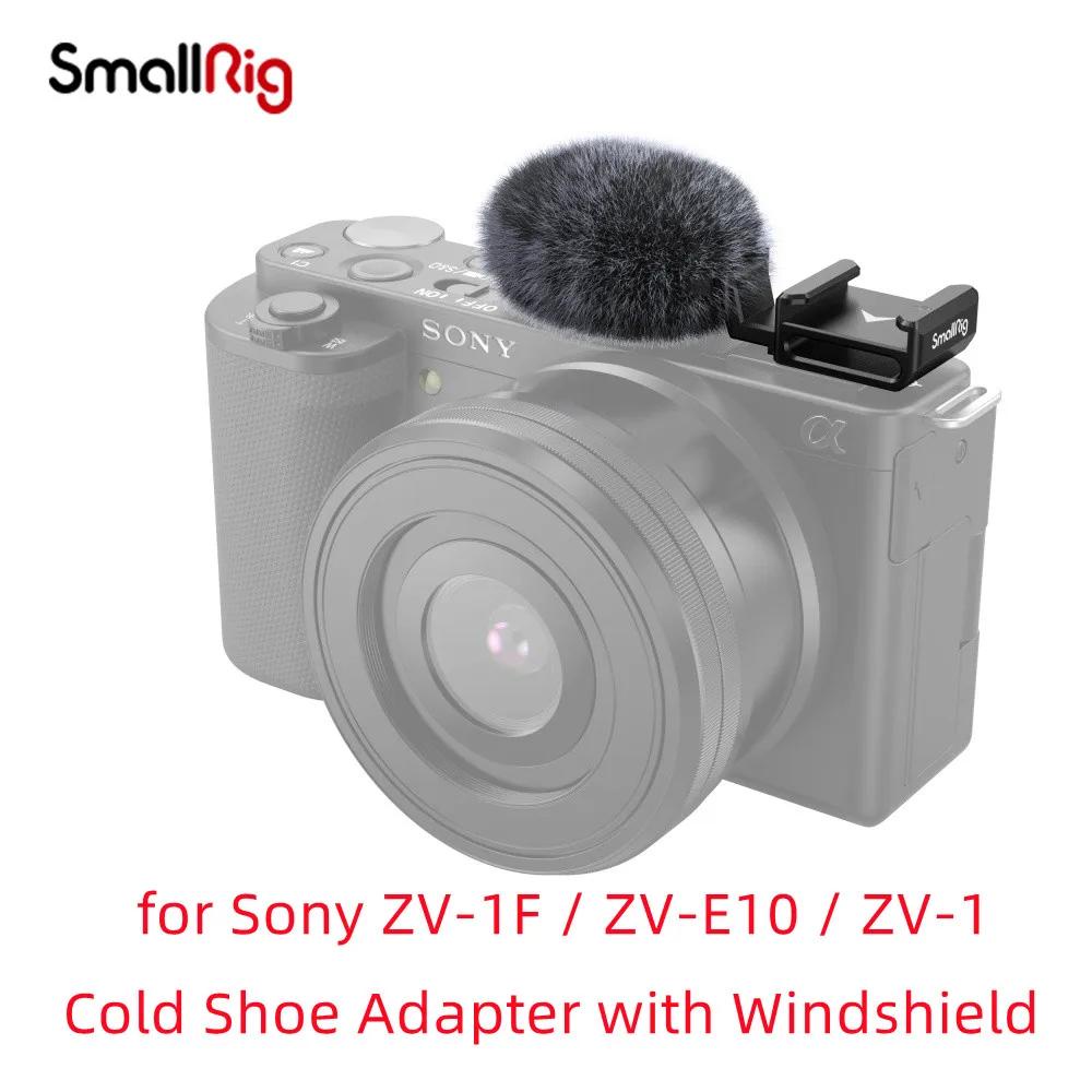 อะแดปเตอร์รองเท้าเย็น SmallRig พร้อมกระจกหน้ารถสําหรับ Sony ZV-1F / ZV-E10 / ZV-1 3526