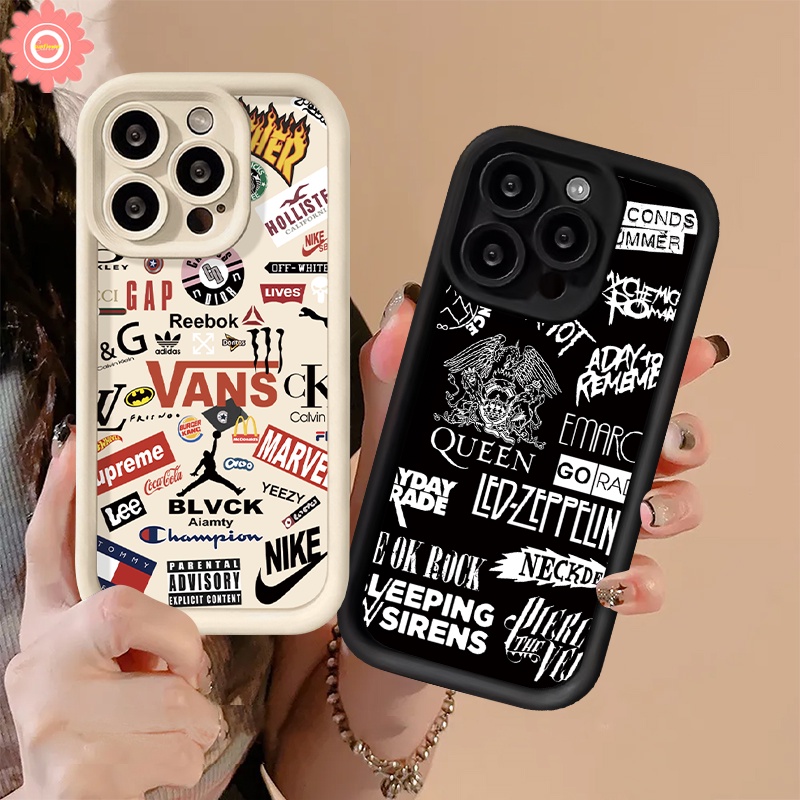เคสโทรศัพท์มือถือแบบนิ่ม ลายฉลากสติกเกอร์ตัวอักษร Doodle สําหรับ Oppo A58 A77 A12 A52 A3s A74 A38 A77s A78 A16K A31 A17k A55 A16 A17 A9 A98 A53 A15S A54s A5s A7 A16s A96 A1k A76 Reno 8T 5F 10