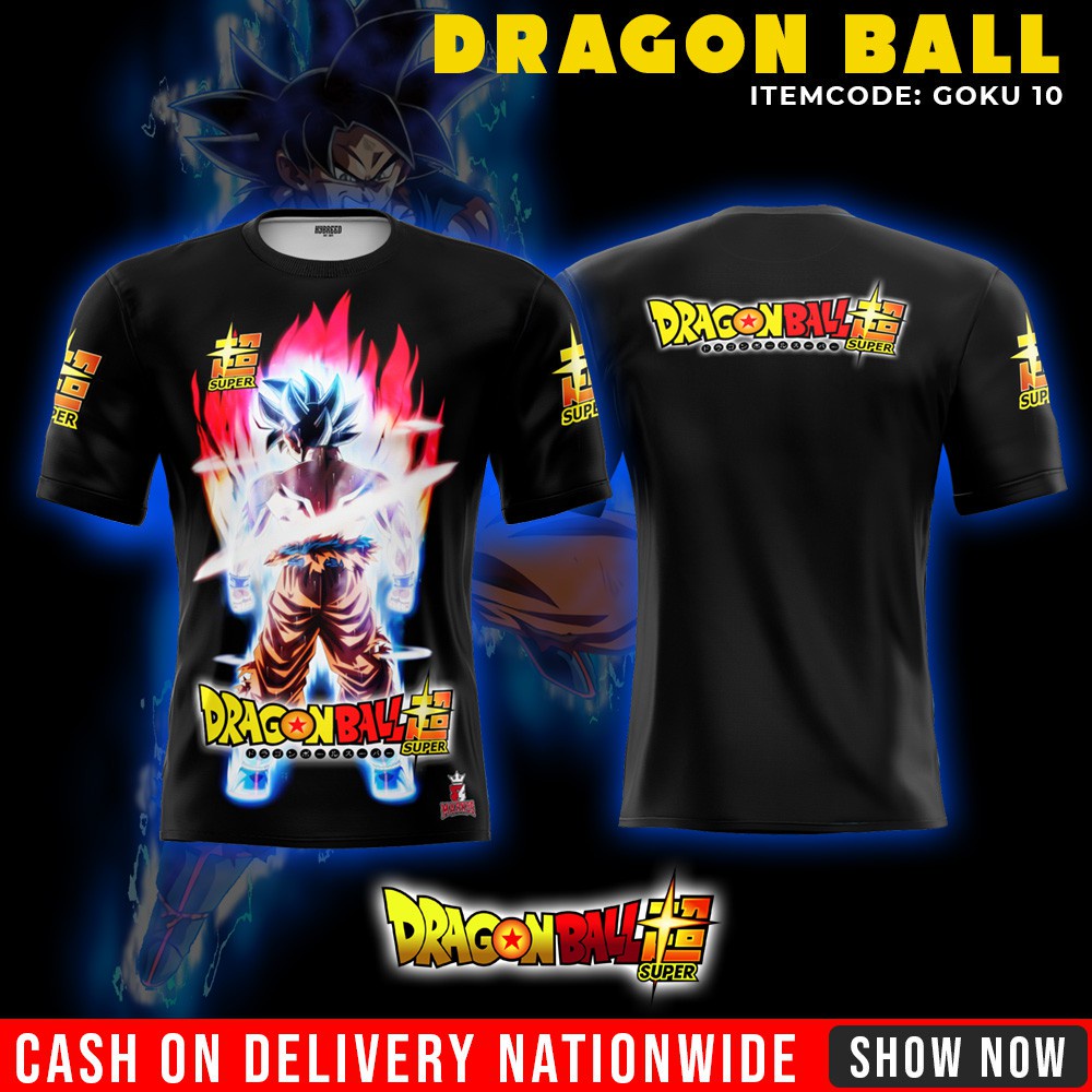 เสื้อยืด พิมพ์ลาย Goku Dragon Ball Super Full Sublimation 10