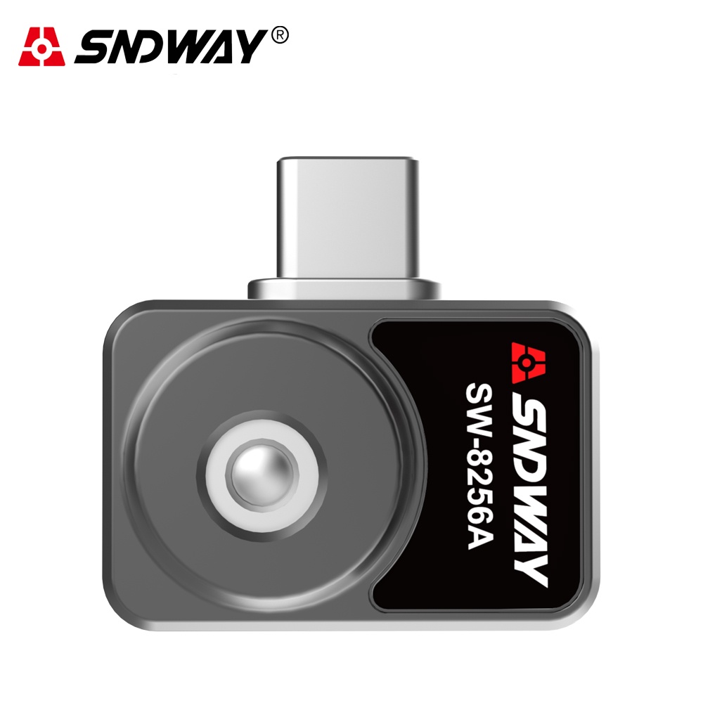 SNDWAY กล้องถ่ายภาพความร้อนอินฟราเรด Mini Thermal Imager สำหรับสมาร์ทโฟน Android ความละเอียด 256x192 กล้องถ่ายภาพความร้อนระดับมืออาชีพ