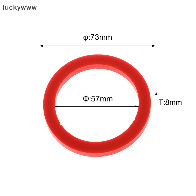 Luckywww E61 ปะเก็นซิลิโคน 8.0 มม. สําหรับเครื่องชงกาแฟ Gaggia โอริง 73x57x8 มม.