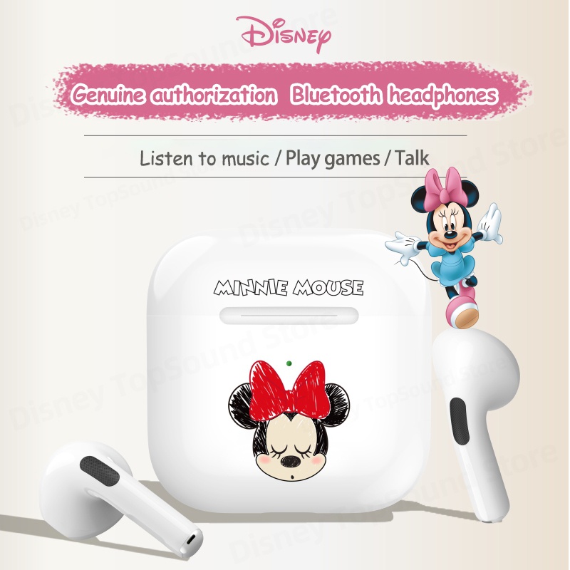 Disney F11 หูฟังบลูทูธไร้สาย กันน้ํา ลดเสียงรบกวน พร้อมไมโครโฟน บลูทูธ 5.2