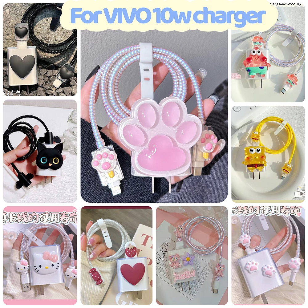 เคสหูฟัง TPU ทรงสี่เหลี่ยม ลายการ์ตูนน่ารัก สําหรับ vivo 10W V1020D-US vivo y16 Y20 Y91 Y20A
