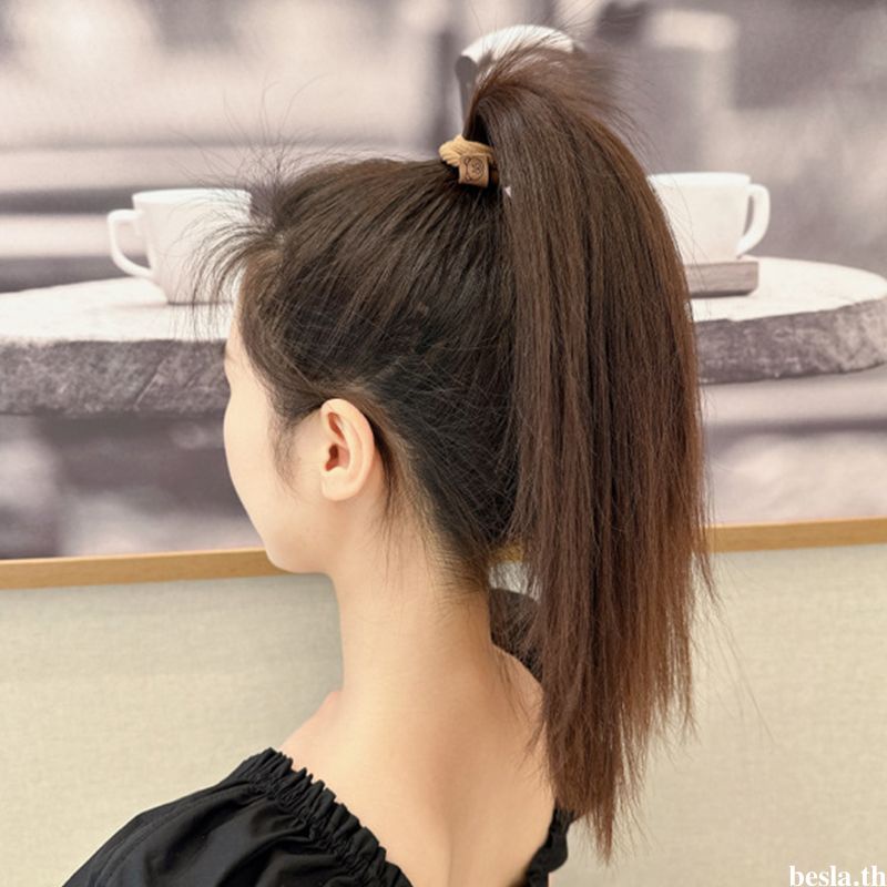 ยางรัดผม ยืดหยุ่นสูง ไร้รอยต่อ เรียบง่าย / ยางรัดผม รูปหมี น่ารัก / แฟชั่น สีกาแฟ ที่ทนทาน เชือกผม