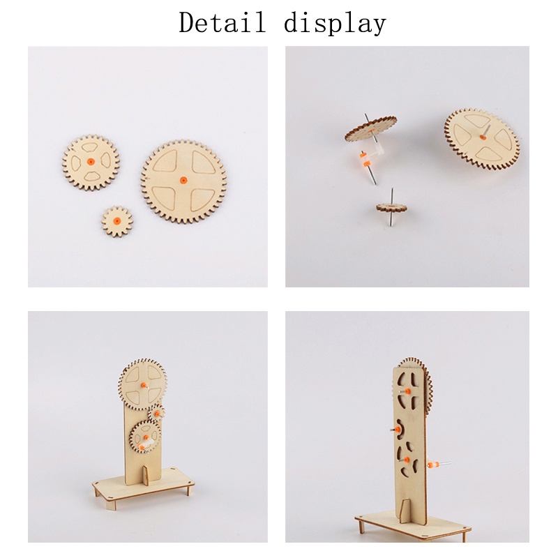 ของขวัญการศึกษา DIY เกียร ์ เกียร ์ เกียร ์ Triple Linkage เด ็ ก Handmade วิทยาศาสตร ์ การทดลองการศึกษาของเล ่ น ราคา ถูกที่สุด ดีลบีเคเค แกลเลอรีภาพที่ 3