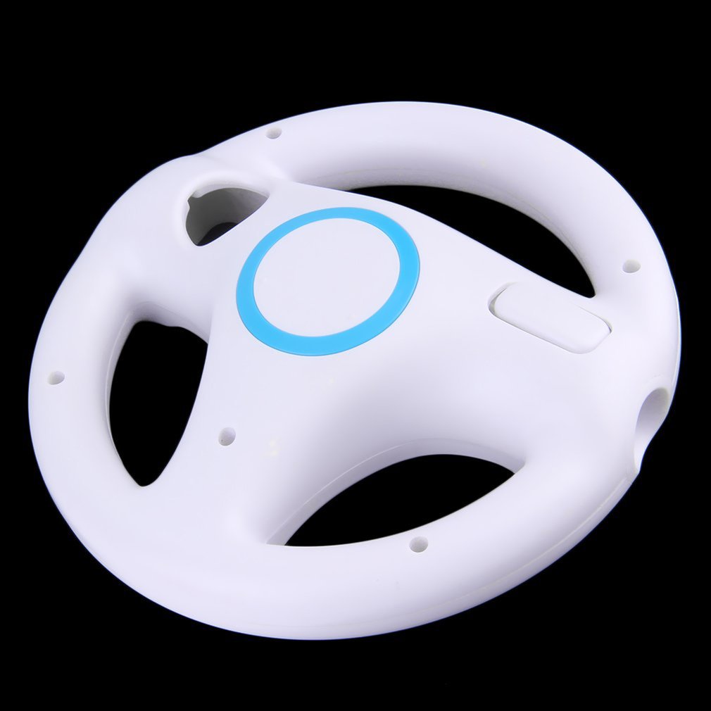 【pink3c】Game Racing Steering Wheel for Nintend Wii Mario Kart Remote Controller