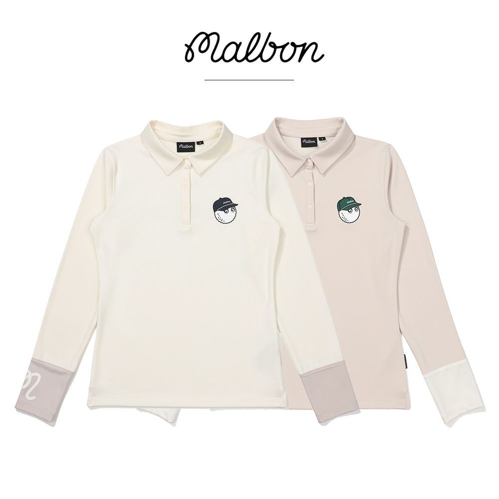 Malbon ใหม่ เสื้อโปโลแขนสั้น คอปก ทรงสลิมฟิต น้ําหนักเบา เหมาะกับฤดูใบไม้ร่วง สําหรับผู้หญิง เล่นกีฬากอล์ฟกลางแจ้ง