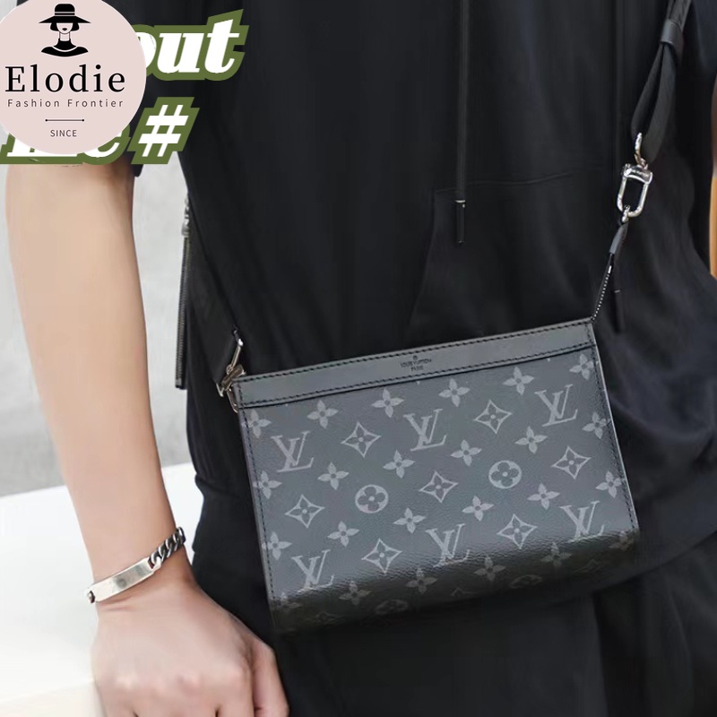 Louis Vutton  กระเป๋าสตางค์แบบสะพายรุ่น GASTON ผู้ชาย/กระเป๋าสะพายข้าง M81124