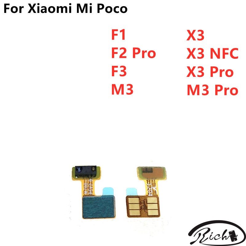 อะไหล่สายเคเบิลริบบิ้นเซนเซอร์แสง ยืดหยุ่น แบบเปลี่ยน สําหรับ Xiaomi Poco X3 NFC F1 M3 F2 Pro