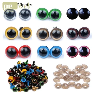 Pearlth ดวงตาตุ๊กตา 8 10 12 14 มม. 20 ชิ้น 10 คู่ พร้อมแหวนรอง DIY