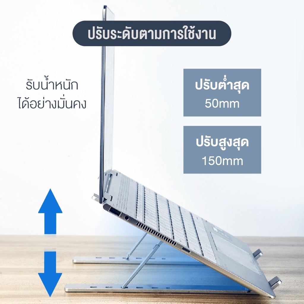 Oscrop ขาตั้งโน๊ตบุ๊ค ขาตั้งแล็ปท็อป โน๊ตบุ๊ค แบบพกพา ที่วางโน๊ตบุ๊ค ขาตั้งแล็ปท็อป