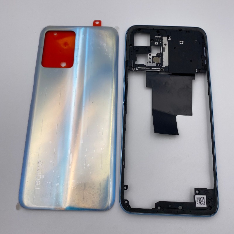 ฝาครอบด ้ านหลังแบตเตอรี ่ ประตูฝาครอบ + กรอบกลางสําหรับ Realme 9 Pro RMX3471 RMX3472