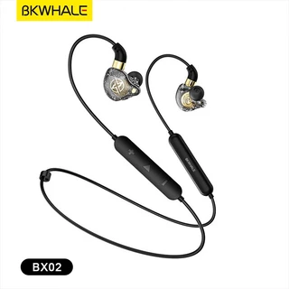 Bkwhale BX-02 กีฬาวิ่งหูฟัง HiFi หูฟังแบบมีสายบลูทูธ 5.0 หูฟังพร้อมไมโครโฟนชุดฟังเบสหนักแน่น