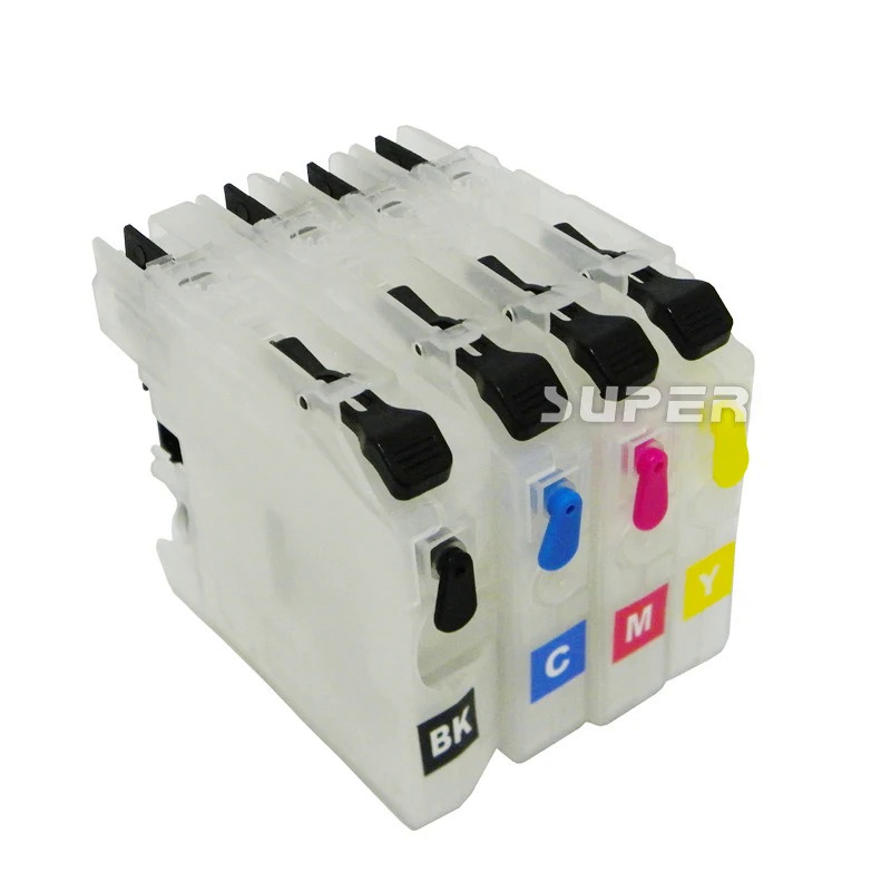 LC103 Refillable ink Cartridges empty  short type  for brother J475DW J870DW J875DW  printer  with A