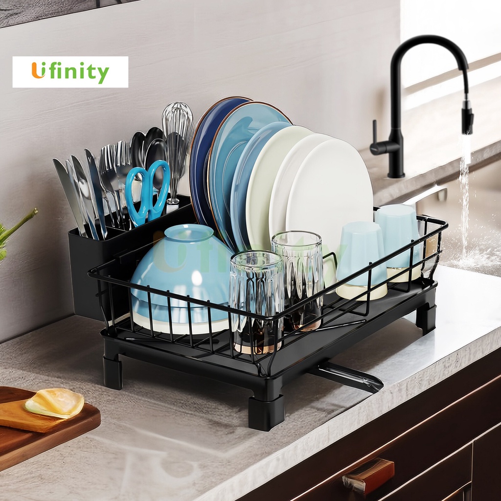 Lifinity ชั้นวางจาน ที่วางแก้ว ที่วางช้อนส้อม ชั้นวางของในครัว