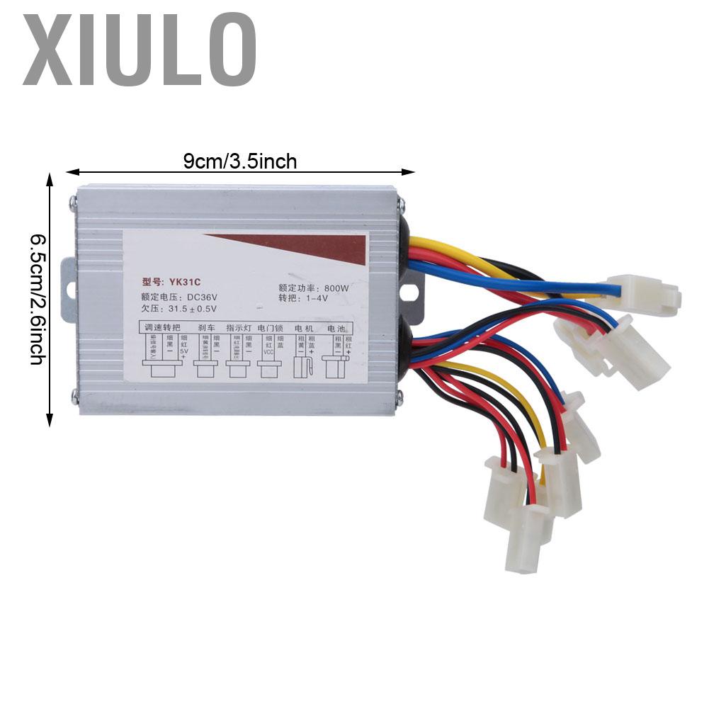 Xiulo 800W 36V สกู๊ตเตอร์มอเตอร์คอนโทรลเลอร์แปรง DC ความเร็วสำหรับจักรยานไฟฟ้า E-BIKE - รูปที่ 6