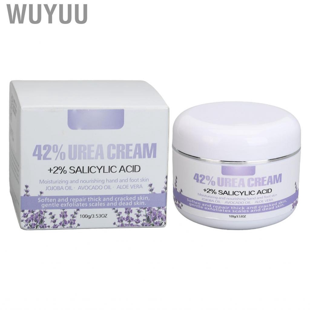 Wuyuu Foot Hand Cream Keep Silky Nourish Care 100g Soften Dry Exfoliate 2 Percent Salicylic Acid Reduce Rough for Skin