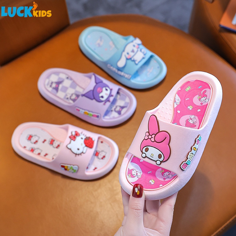LK SANRIO รองเท้าแตะ กันลื่น ขนาดใหญ่ ลายซานริโอ้ เหมาะกับใส่ในบ้าน สําหรับเด็กผู้ชาย และเด็กผู้หญิง
