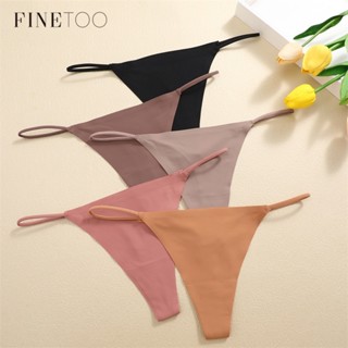 Finetoo กางเกงชั้นในจีสตริง เอวต่ํา นิ่ม ใส่สบาย ไร้รอยต่อ ส…