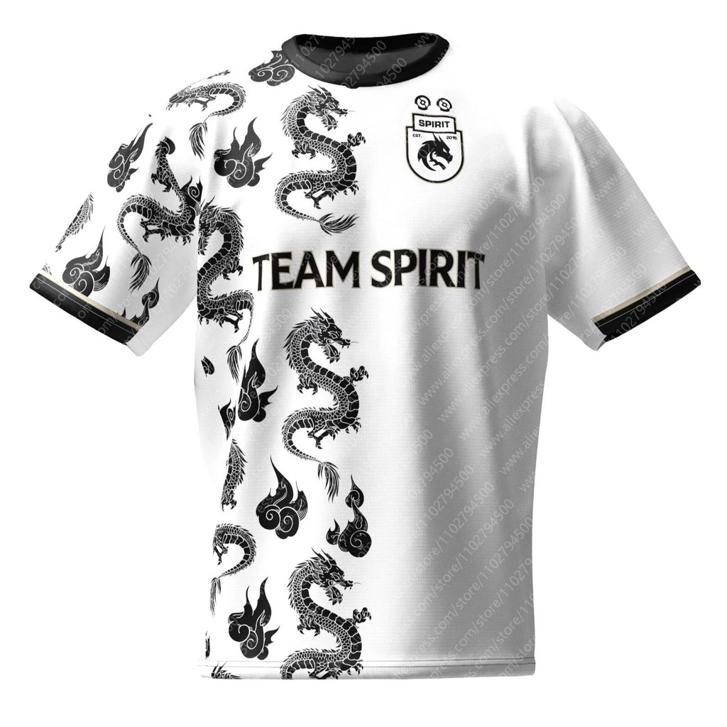 Ti12 เสื้อยืดเครื่องแบบ ลายทีม Champion Spirit Jerseys 23-24 สีขาว สําหรับผู้ชาย