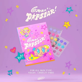 grrrbeauty Hydrocolloid Acne Patches เกอบิวตี้ แผ่นแปะสิวสูตรไฮโดรคอลลอยด์ 24 Dots (Pop Star/Bunny Star)