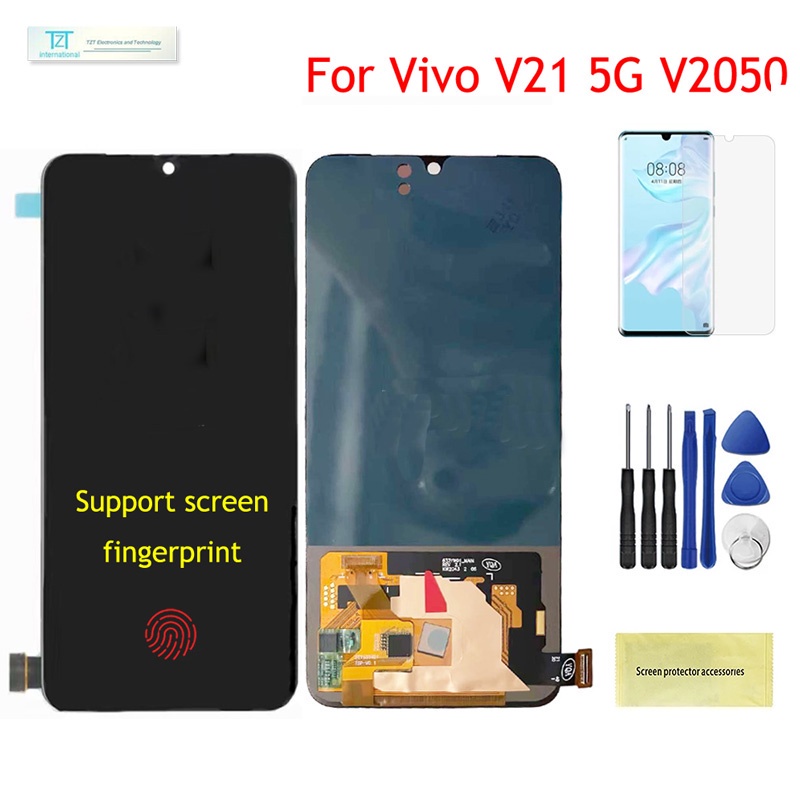 <พร้อมกรอบ> จอ lcd for VIVO V21 5G หน้าจอ แท้ OLED/Amoled
