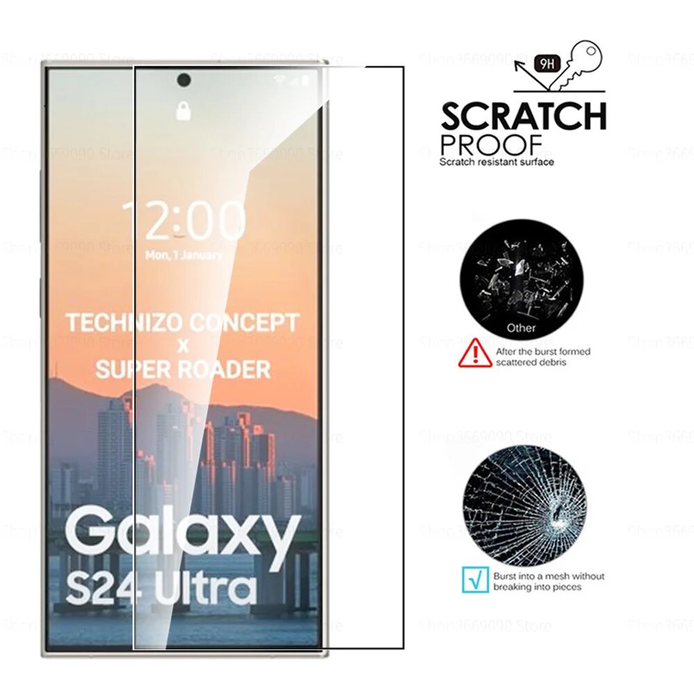 ฟิล์มกระจกนิรภัย Samsung Galaxy S24 Ultra/S24 plus/S24 / S24 FE ฟิล์มกันจอแตก