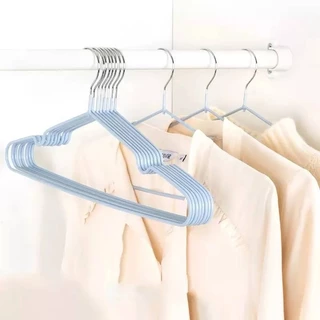 kingmall (ร้านไทย)(YJS05)ไม้แขวนเสื้อสแตนเลสหุ้มยางกันลื่น(ราคา1 ชิ้น )(อุปกรณ์จัดเก็บเสื้อผ้า)