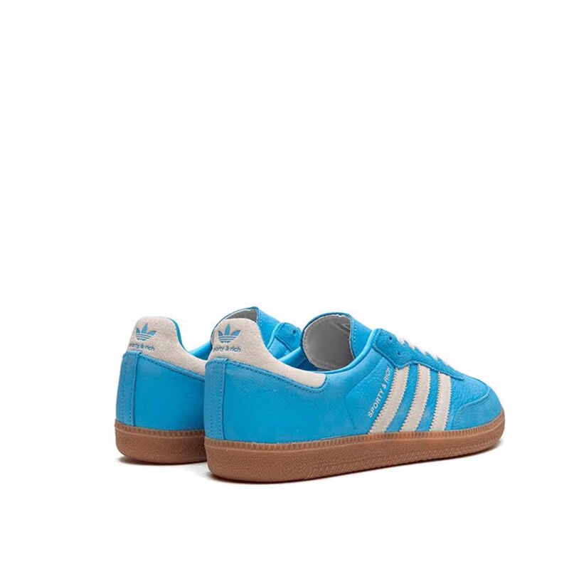 Adidas Samba Og Sporty&amp;Rich Blue Rush รองเท้า 100% Bnib Classic