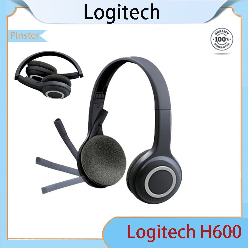 Logitech H600 ชุดหูฟังไมโครโฟนนาโนไร้สาย ลดเสียงรบกวน
