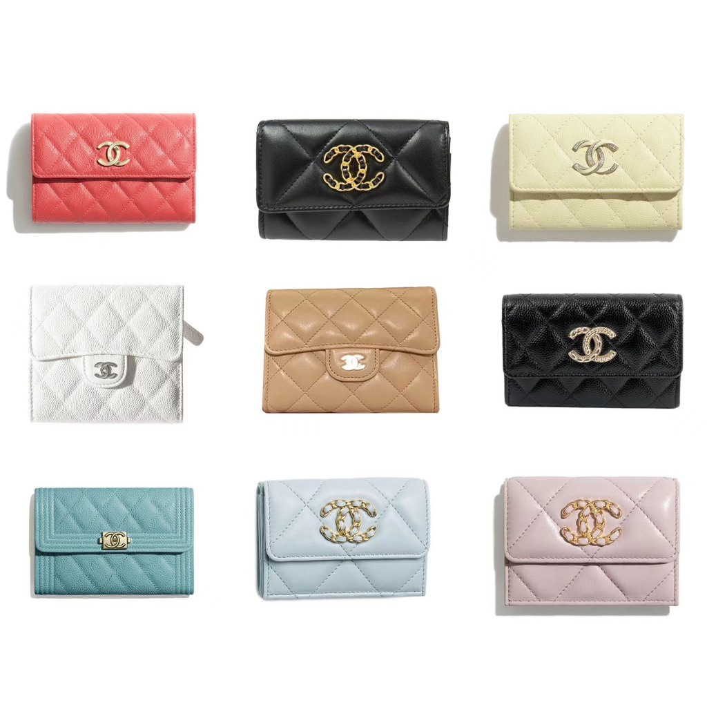 Chanel/กระเป๋าสตางค์ใบสั้น/กระเป๋าสตางค์ใบสั้น/ของแท้ 100%