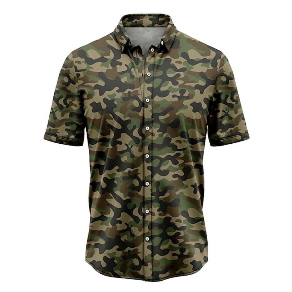 เสื้อกีฬาแขนสั้น ลายพราง 3d ขนาดใหญ่ สไตล์เรโทร เหมาะกับฤดูร้อน สําหรับผู้ชาย