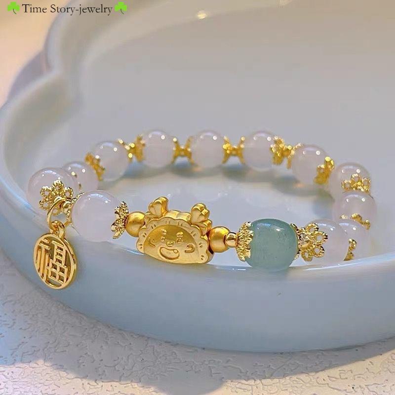 Yilong สร้อยข้อมือ จี้ราศีมังกรนําโชค สีแดง สไตล์จีน สําหรับเฉลิมฉลองปีมังกร ราคา ถูกที่สุด ดีลบีเคเค แกลเลอรีภาพที่ 4