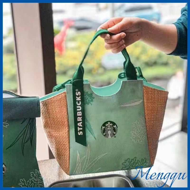 ใหม่ Starbucks กระเป๋าอาหารกลางวัน ทรงโท้ท แบบพกพา สไตล์ญี่ปุ่น สําหรับคุณแม่ – โปรปัง