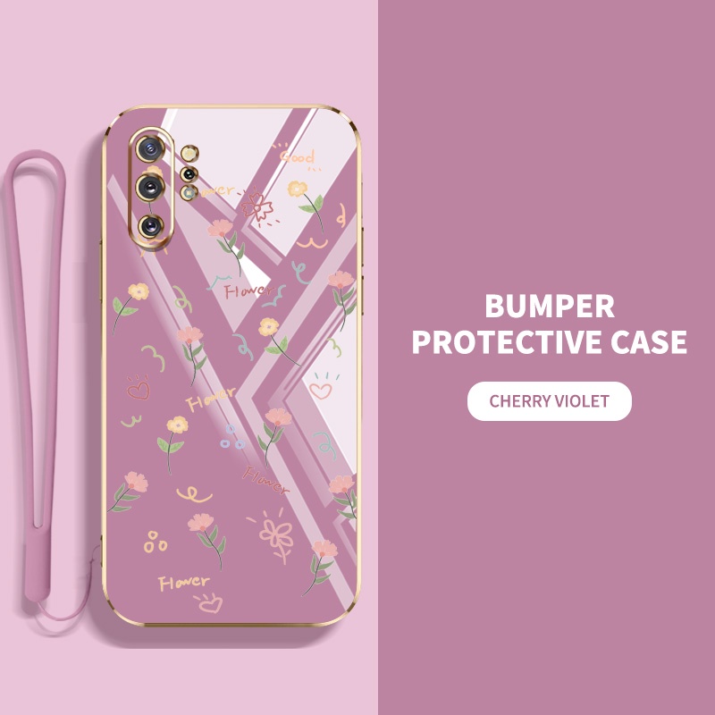 เคส Samsung Galaxy Note 8 9 10 Pro Note 10 Plus เต็มจอ ดอกไม้เล็ก กันกระแทก ซิลิโคน เคสโทรศัพท์ ฝาครอบป้องกัน