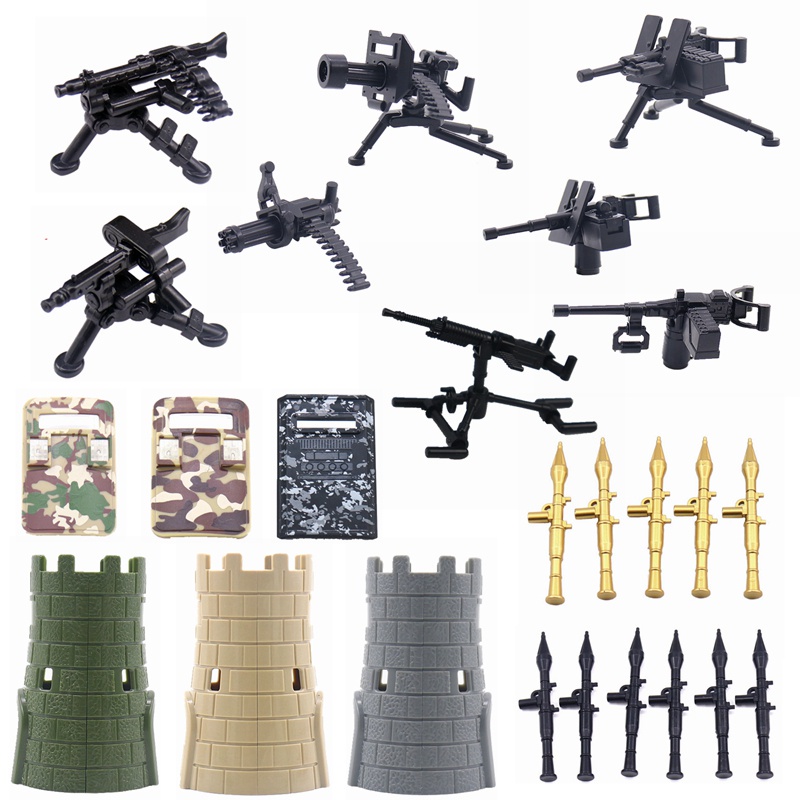 ของเล่นบล็อกตัวต่อปืนไรเฟิล MG-42 SWAT ของขวัญ สําหรับเด็กผู้ชาย