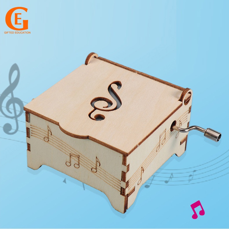 กล่องดนตรีไม้ แฮนด์เมด DIY ของเล่นวิทยาศาสตร์ สําหรับเด็กนักเรียน