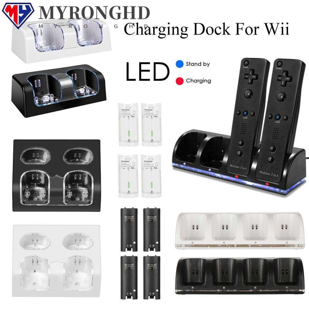 Myronghd แท่นชาร์จ USB อุปกรณ์เสริมสําหรับ Nintendo Wii Remote Controller