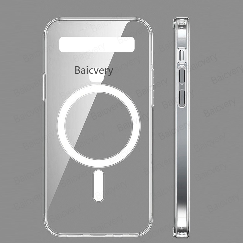 เคสโทรศัพท์มือถือแบบนิ่ม พร้อมที่ชาร์จแม่เหล็กไร้สาย สําหรับ TCL 10 5G TCL Plex TCL 10L TCL 20 SE TC