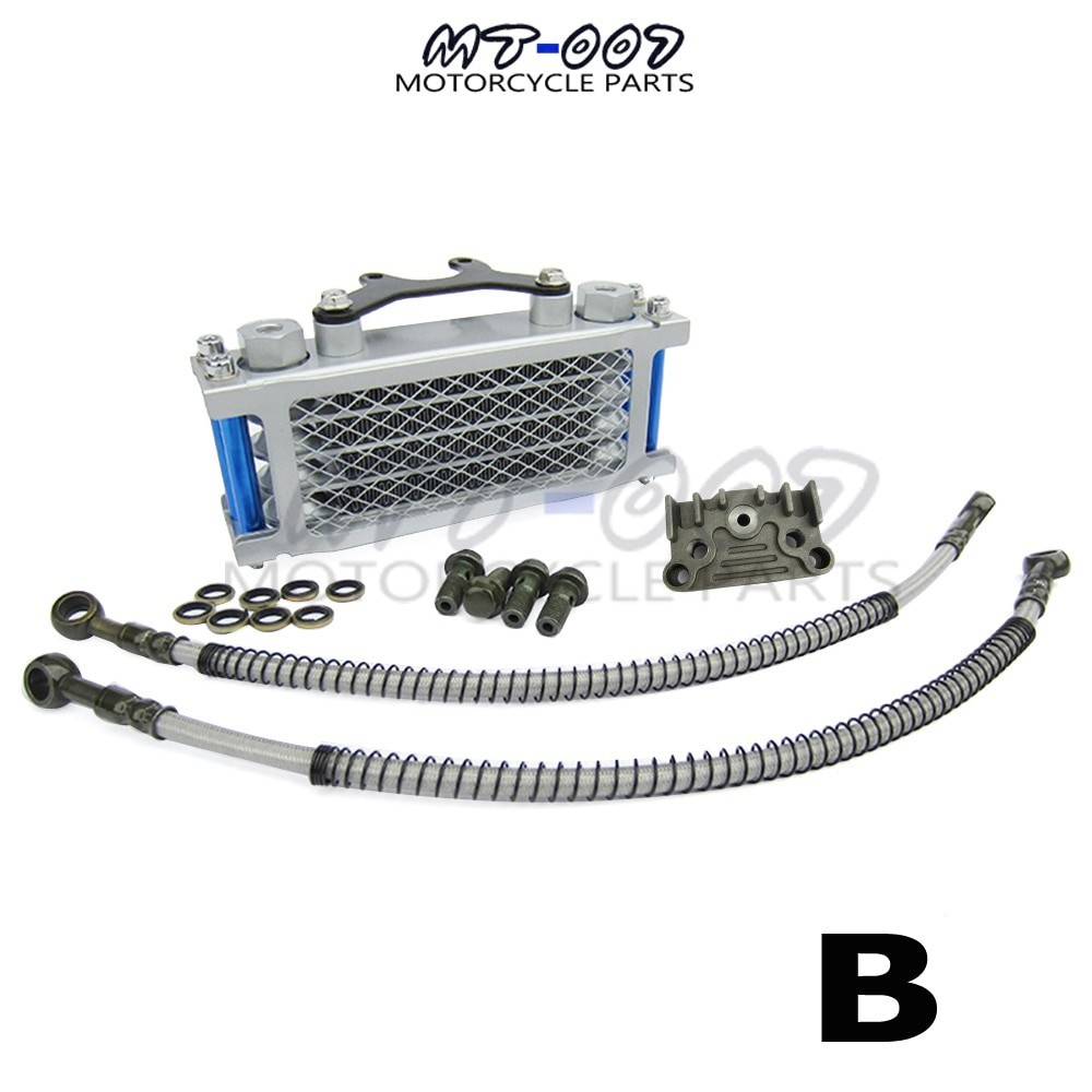 น้ํามัน Cooler ชุด/น้ํามันหม้อน้ําชุดสําหรับ 50 70 90 110 125 140cc Dirt จักรยานจักรยานลิง DAX กระเป