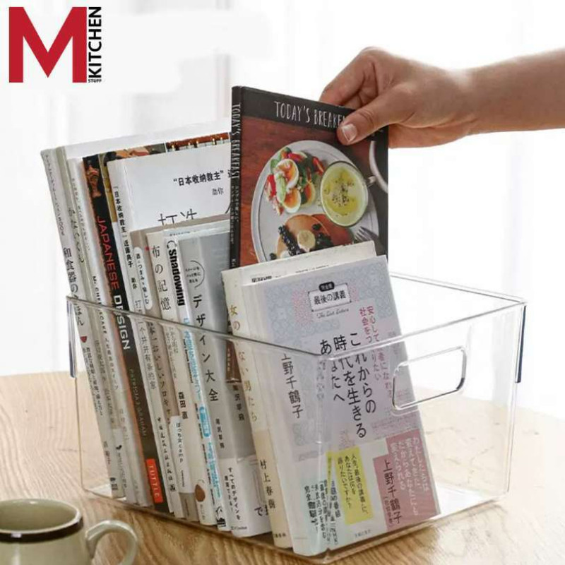 M KITCHEN TLV กล่องเก็บของ กล่องจัดระเบียบ อะคิริค Keyway มีหลายขนาด วางซ้อนได้ (C0)