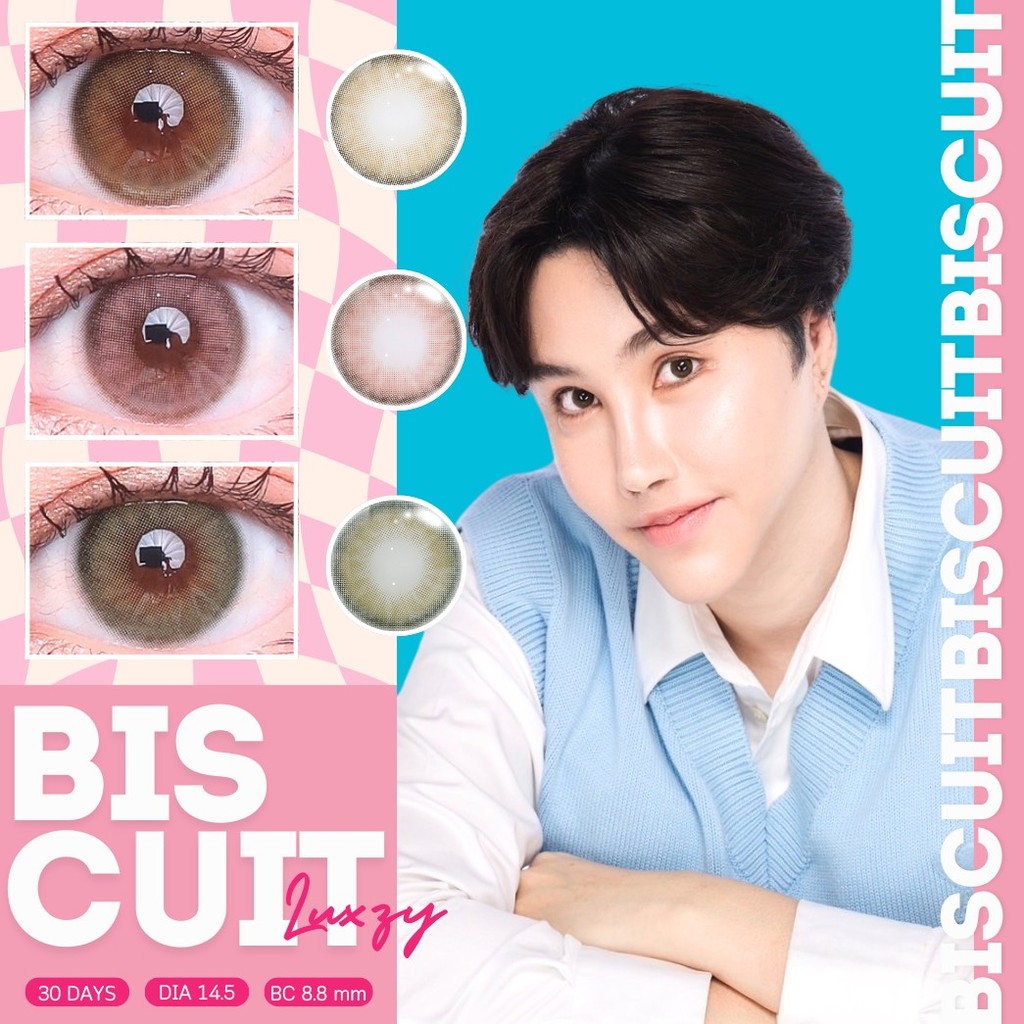 🔥คอนแทคเลนส์ Limited💕ขนาดมินิ💕Brown / Green / Choco💕Biscuit (Luxzylens)