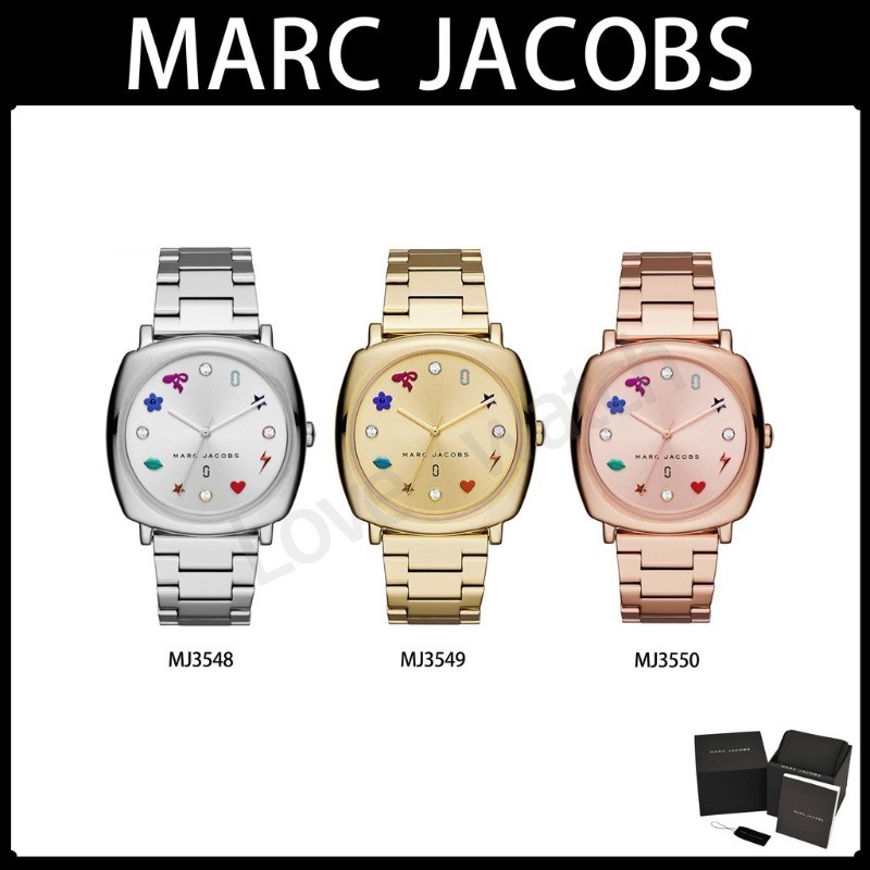 พร้อมสต็อก ！Marc jacobs MJ3548 MJ3549 MJ3550 - 34 mm 100% authentic brand name for women