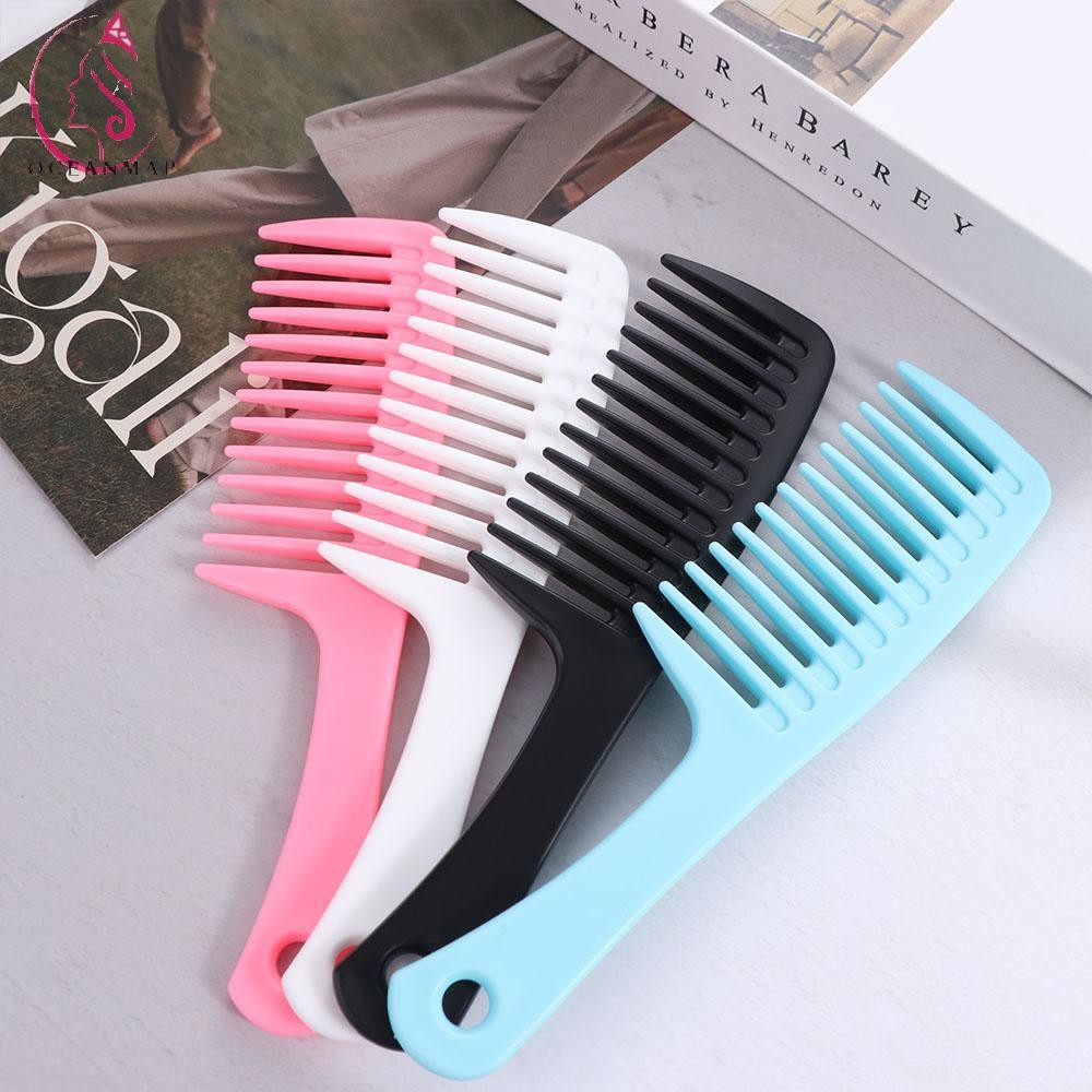 Oceanmap Wet Hook แปรงผมหยิก, ทนความร้อน Anti-Static Hairdress หวี, Salon Accessaries Pro ทนทานหยาบย้อมสีเครื่องมือจัดแต่งทรงผมตัดผม