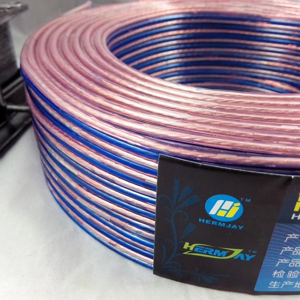 RABBITMALL สายลำโพงซับเบส ลวดทองแดง 1-100เมตร (ทองแดง) สายนำสัญญาณเสียง Speaker Cable
