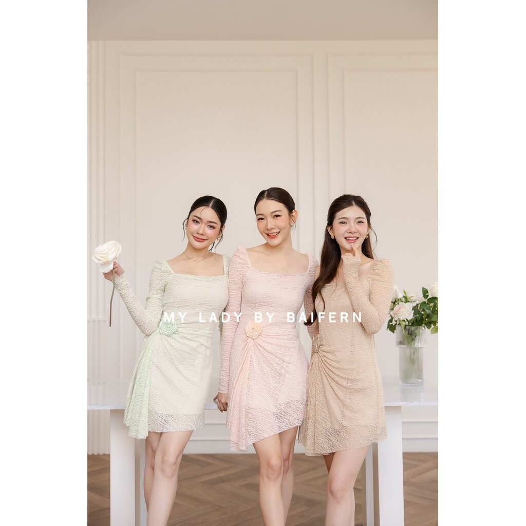 ชุดเดรสไปงานแต่ง ชุดออกงาน MY LADY BY BAIFERN - ML0490