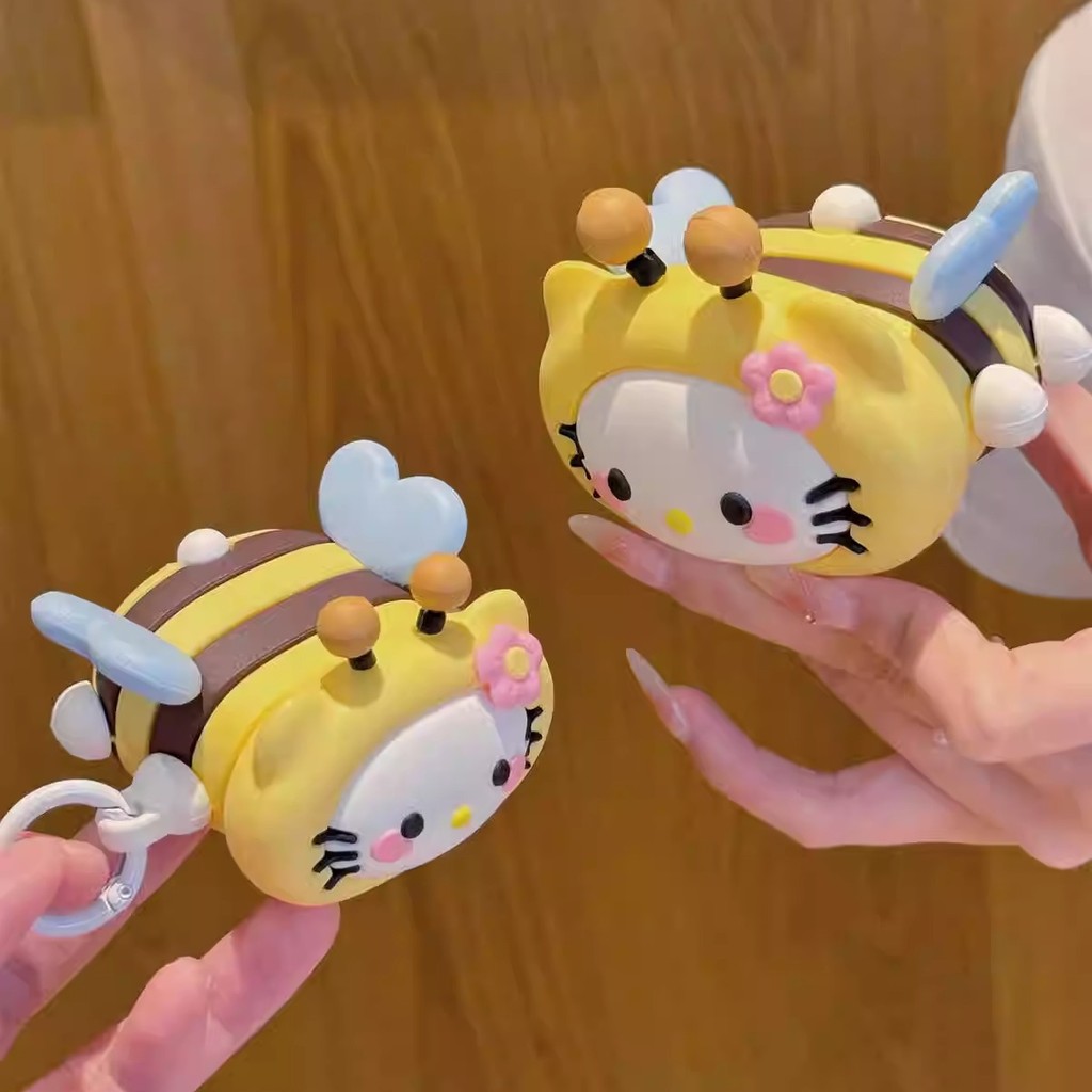 Stock Ready Cartoon Bee ซิลิโคนอ่อนนุ่มหูฟังป้องกันกรณีเข้ากันได้สําหรับ VIVO TWS 2/3/3E/1E/3I/A3/4/