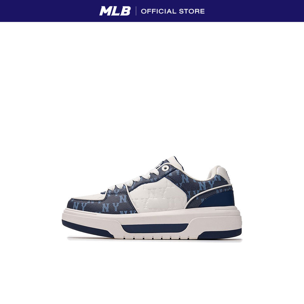 MLB รองเท้าผ้าใบ ยูนิเซ็กส์ Chunky Liner Classic Monogram รุ่น 3ASXCMN4N 50NYS สีกรมท่า