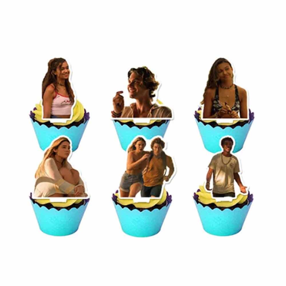 32pcs Outer Banks Party Decorations Including Banners, Cake Toppers, Balloon