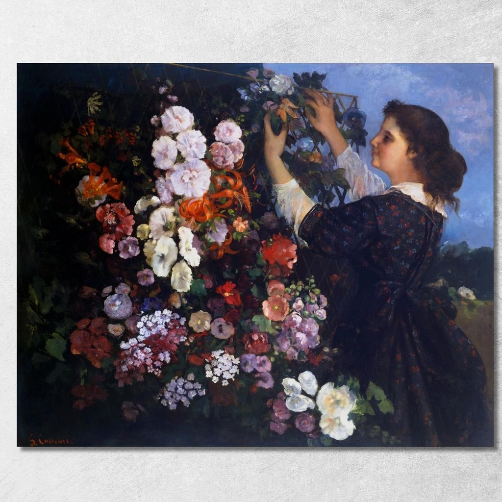 Trellis Gustave Courbet, cg187 ภาพพิมพ์บนผ้าใบแคนวาส